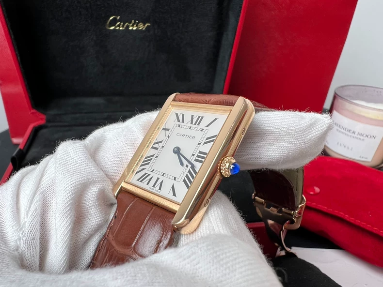 Cartier Cartier W5200025 Tank Watch 18K Rose Gold-4