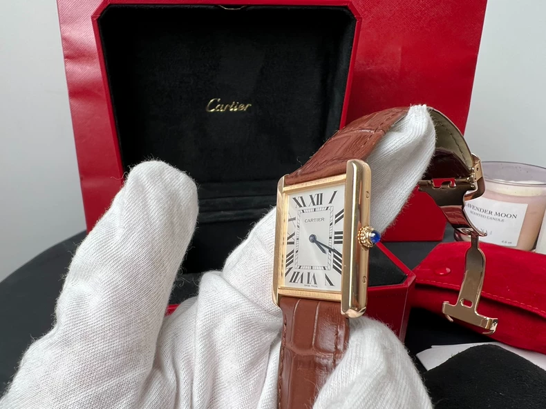 Cartier Cartier W5200025 Tank Watch 18K Rose Gold-2