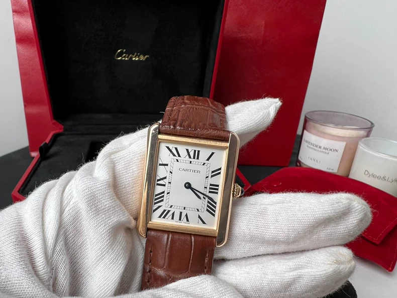 Cartier Cartier W5200025 Tank Watch 18K Rose Gold