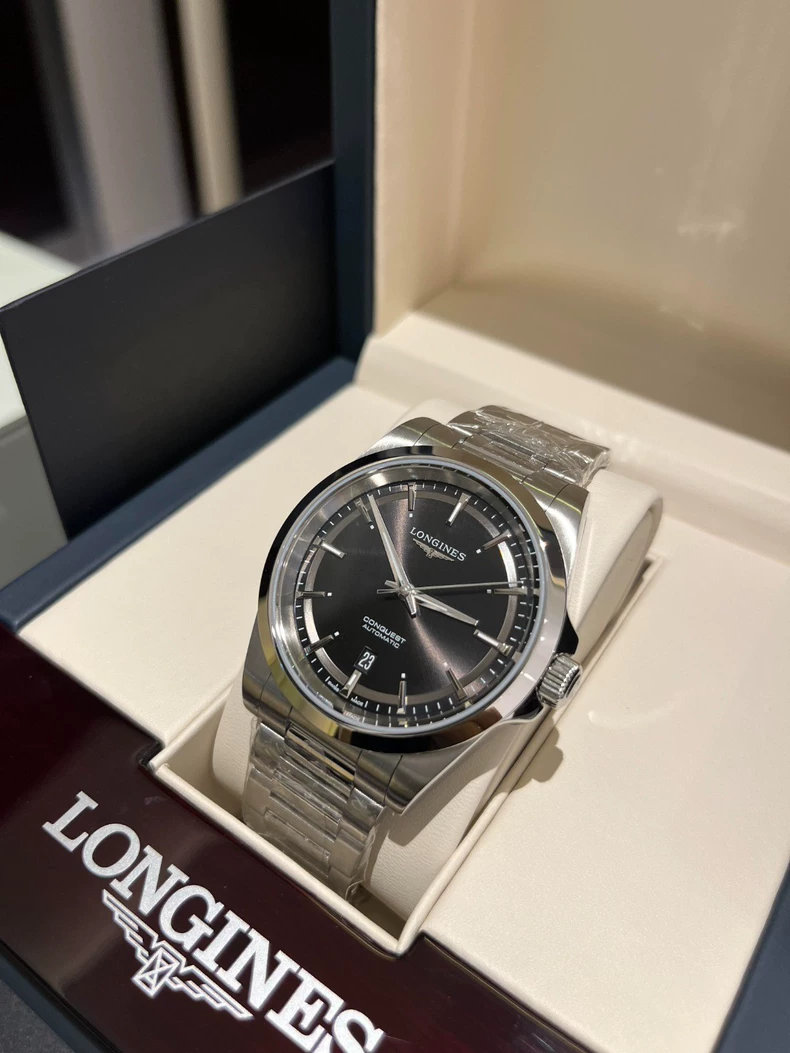 Longines Conquest Elantra Men's Black Mechanical Watch-3