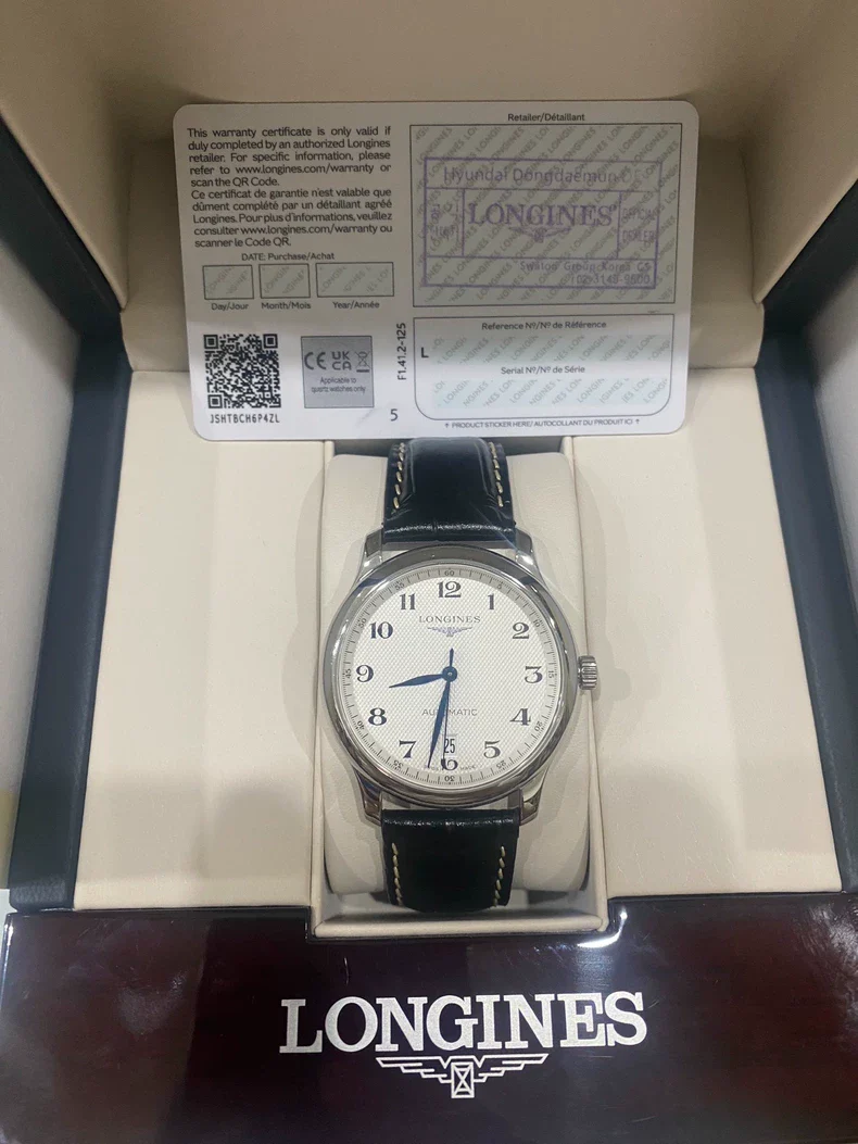 Longines Master Series L2.628.4.78.3 watch (second hand)